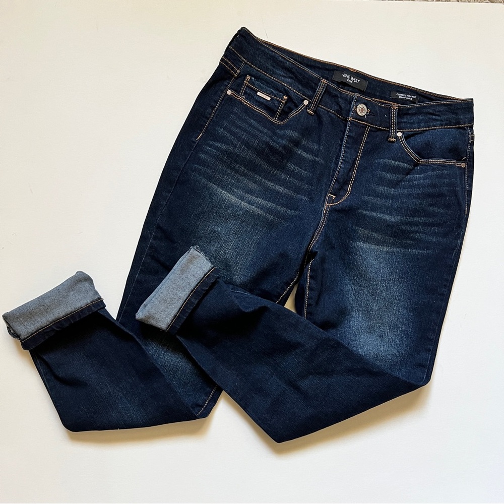 Nine West Cigarette High Rise Skinny Ankle Jeans